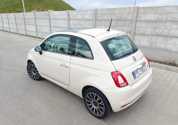 Fiat 500 cena 38900 przebieg: 31000, rok produkcji 2018 z Pleszew małe 191